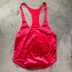 Men's Barbiecore Satin Muscle Tank